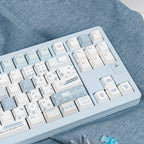 Cute Blue Notebook Theme Artisan Keycap Set