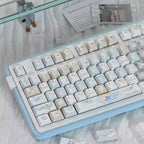 Cute Blue Ocean Dessert Theme Artisan Keycap Set