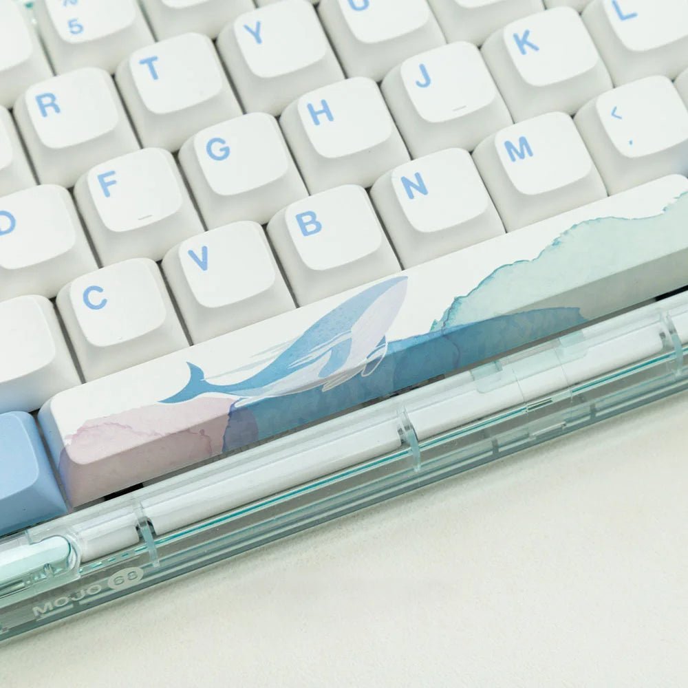 Cute Blue Ocean Theme Artisan Keycap Set