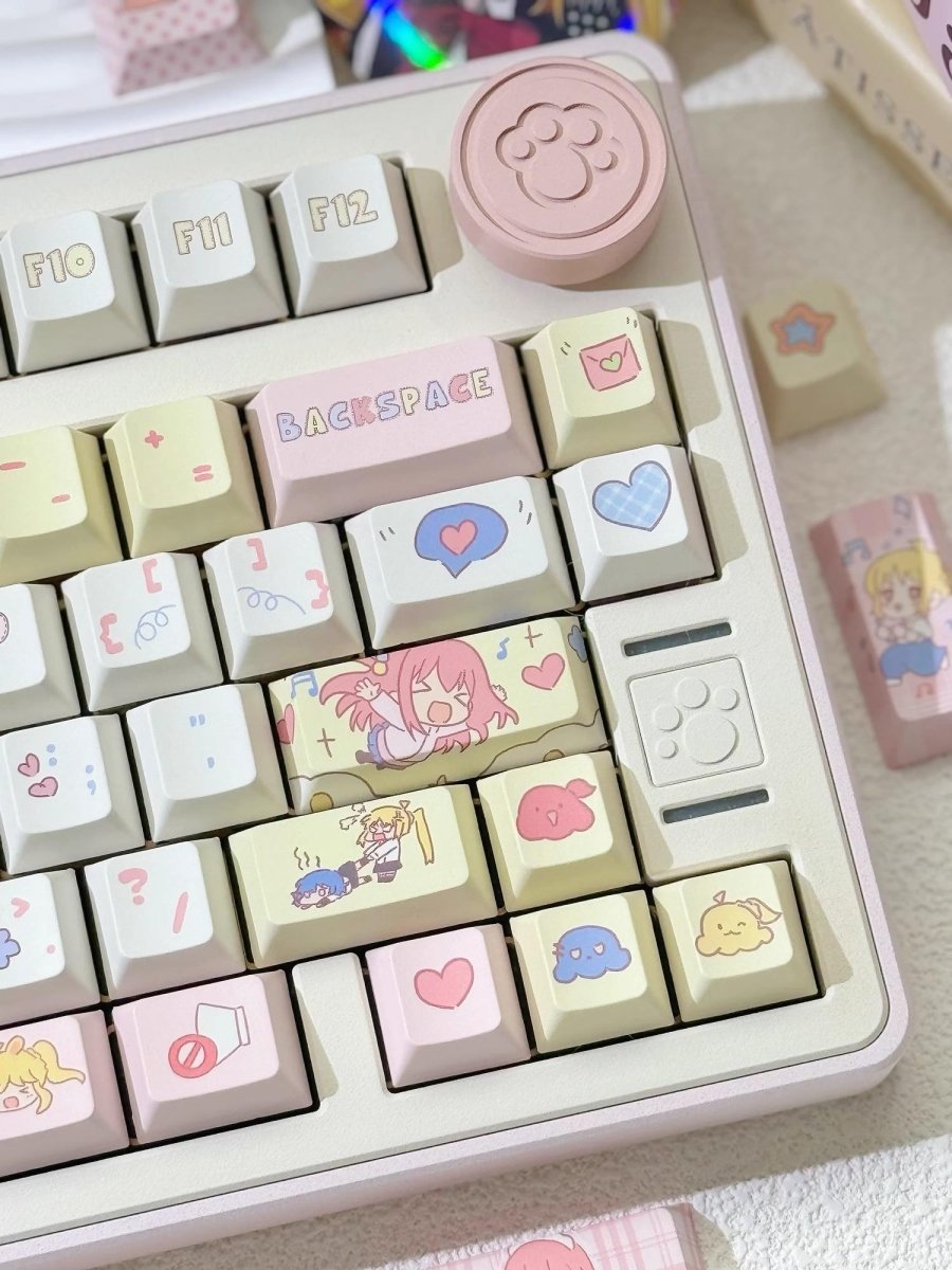 Cute Bocchi the Rock Theme Keycap Set
