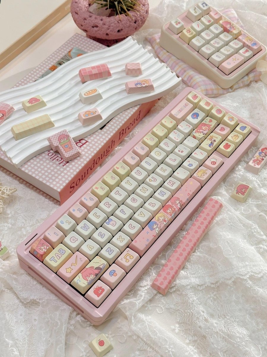 Cute Bocchi the Rock Theme Keycap Set