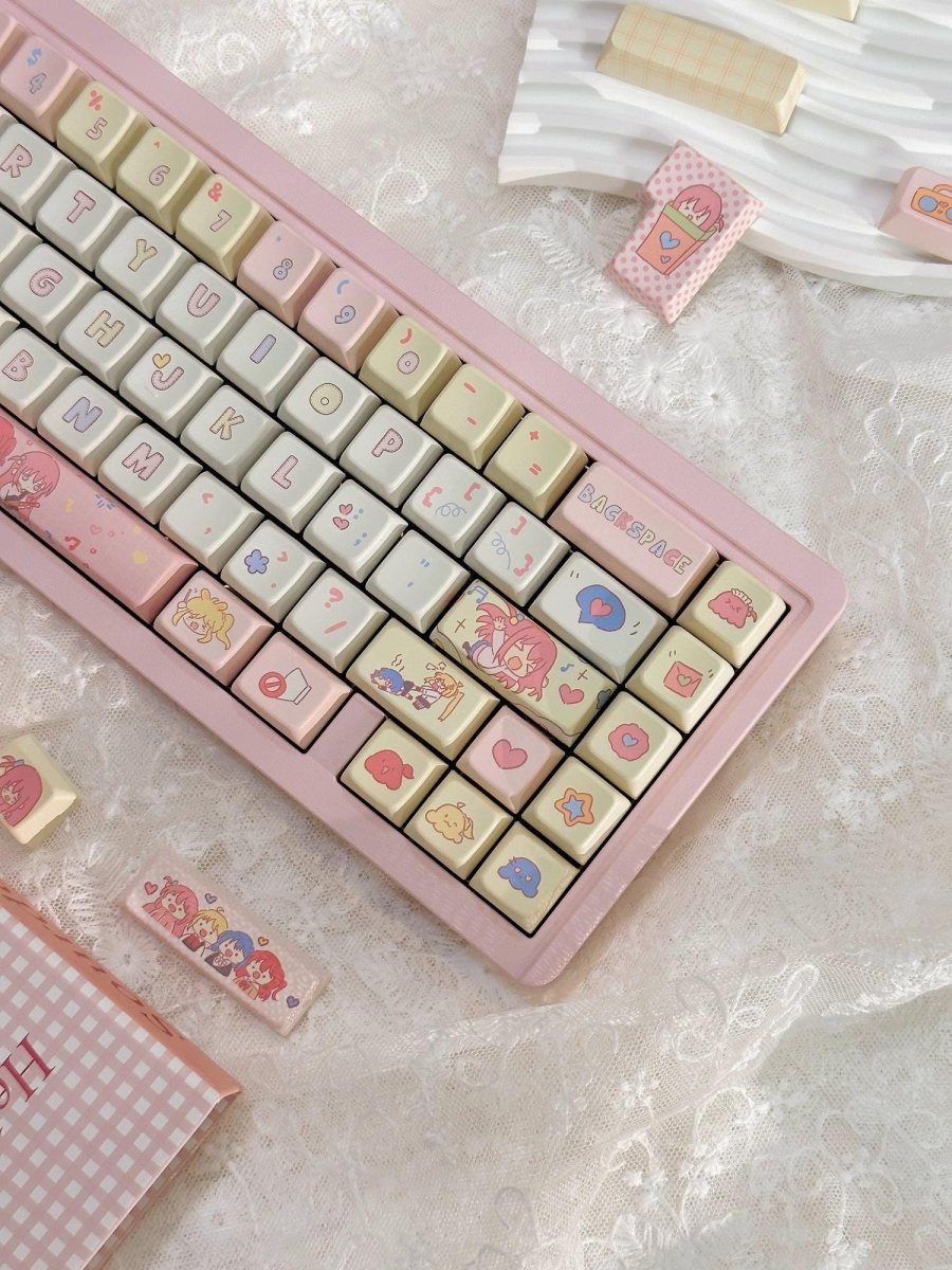 Cute Bocchi the Rock Theme Keycap Set