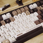 Cute Brown Cozy Cafe Theme Coffee Keycap Set