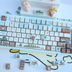 Cute Capybara Theme Artisan Keycap Set