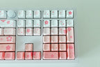 Cute Cherry Blossom Gradient Pink Keycap Set