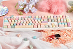 Cute Colorful Candy Theme PBT MOA Round Keycap Set
