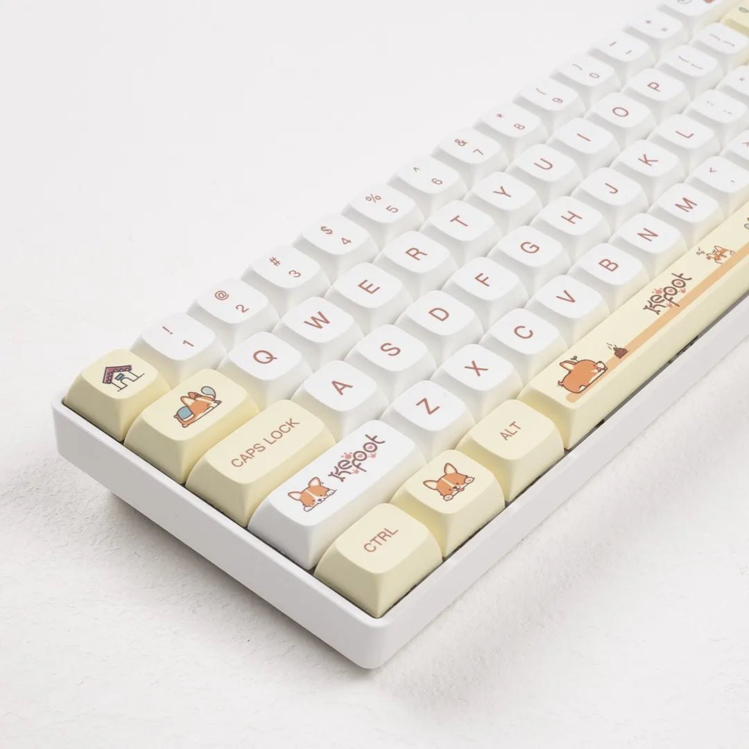 Cute Corgi Dog Theme Artisan Keycap Set