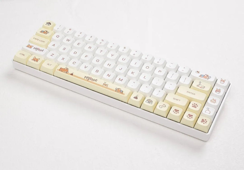 Cute Corgi Dog Theme Artisan Keycap Set