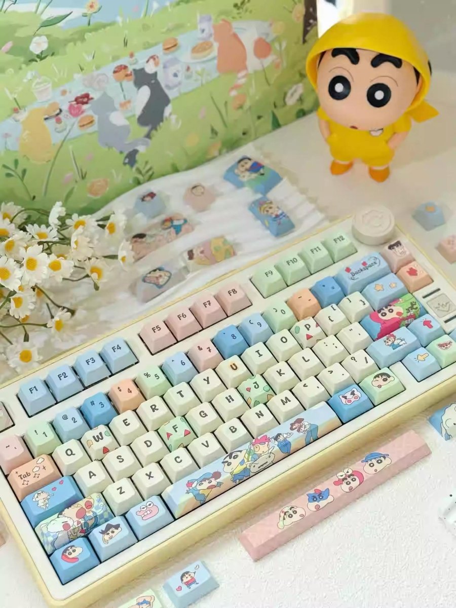 Cute Crayon Shin-Chan Theme Keycap Set