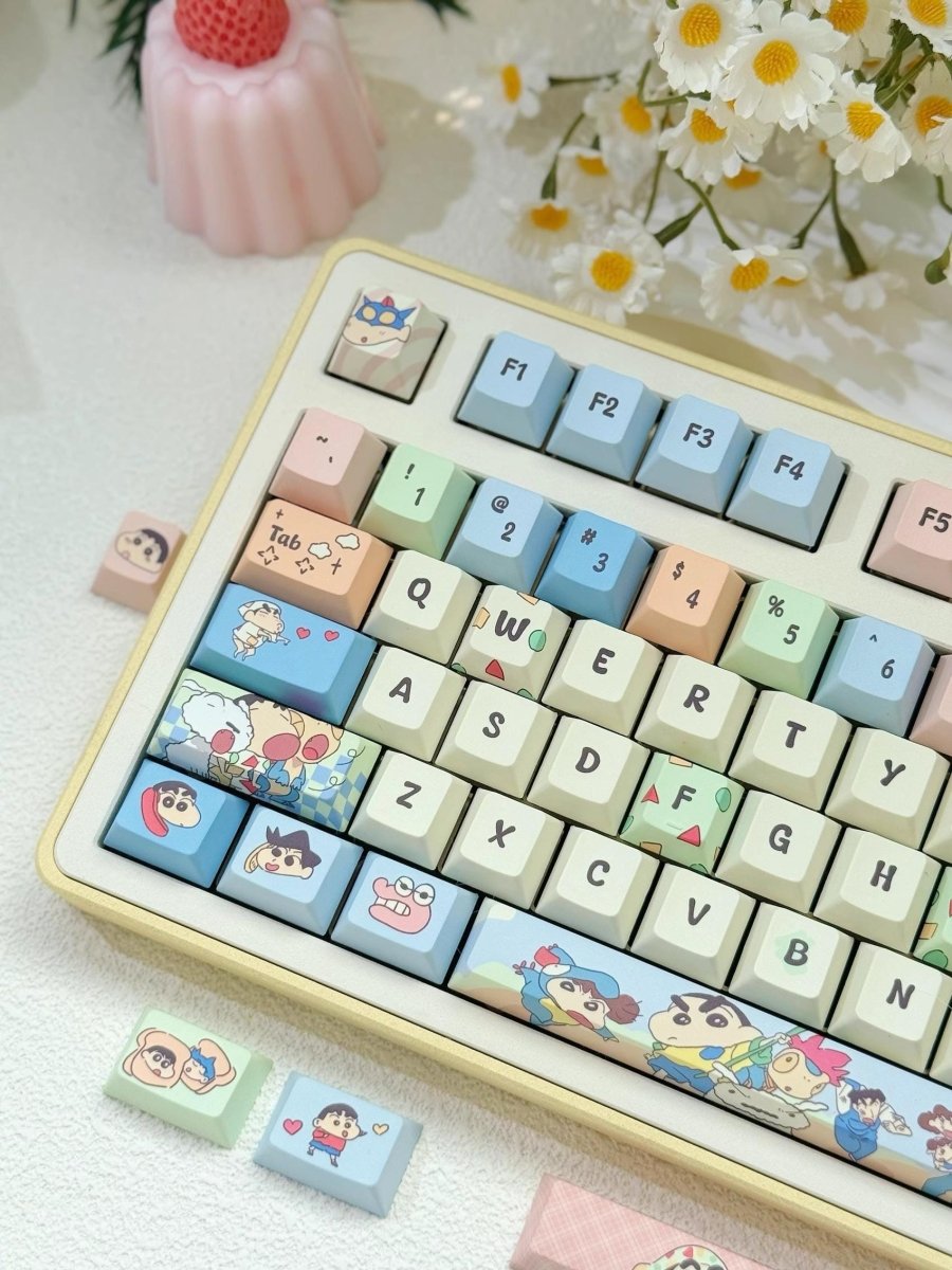 Cute Crayon Shin-Chan Theme Keycap Set