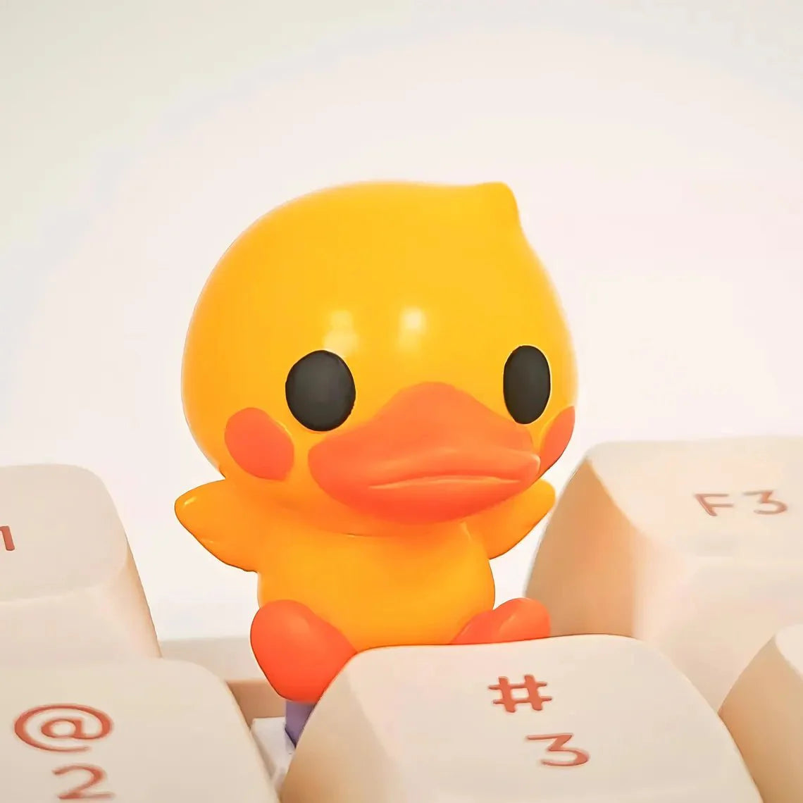 Cute Duck Theme Artisan Resin 3D Keycap