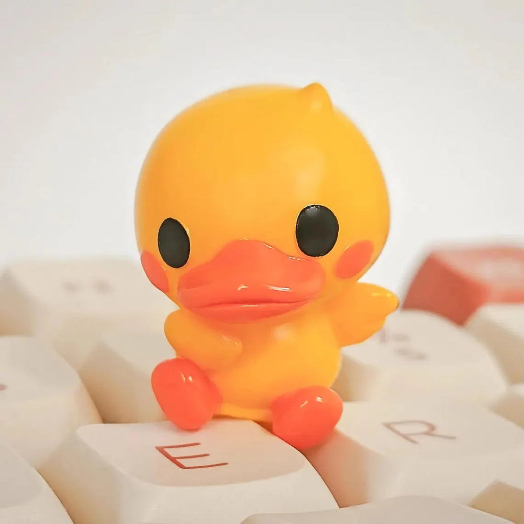 Cute Duck Theme Artisan Resin 3D Keycap