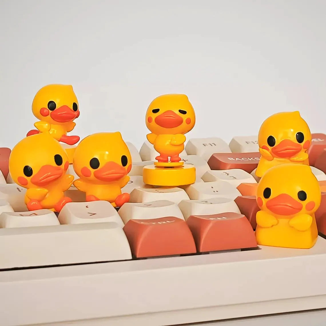 Cute Duck Theme Artisan Resin 3D Keycap