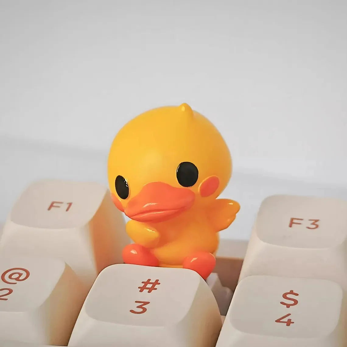 Cute Duck Theme Artisan Resin 3D Keycap