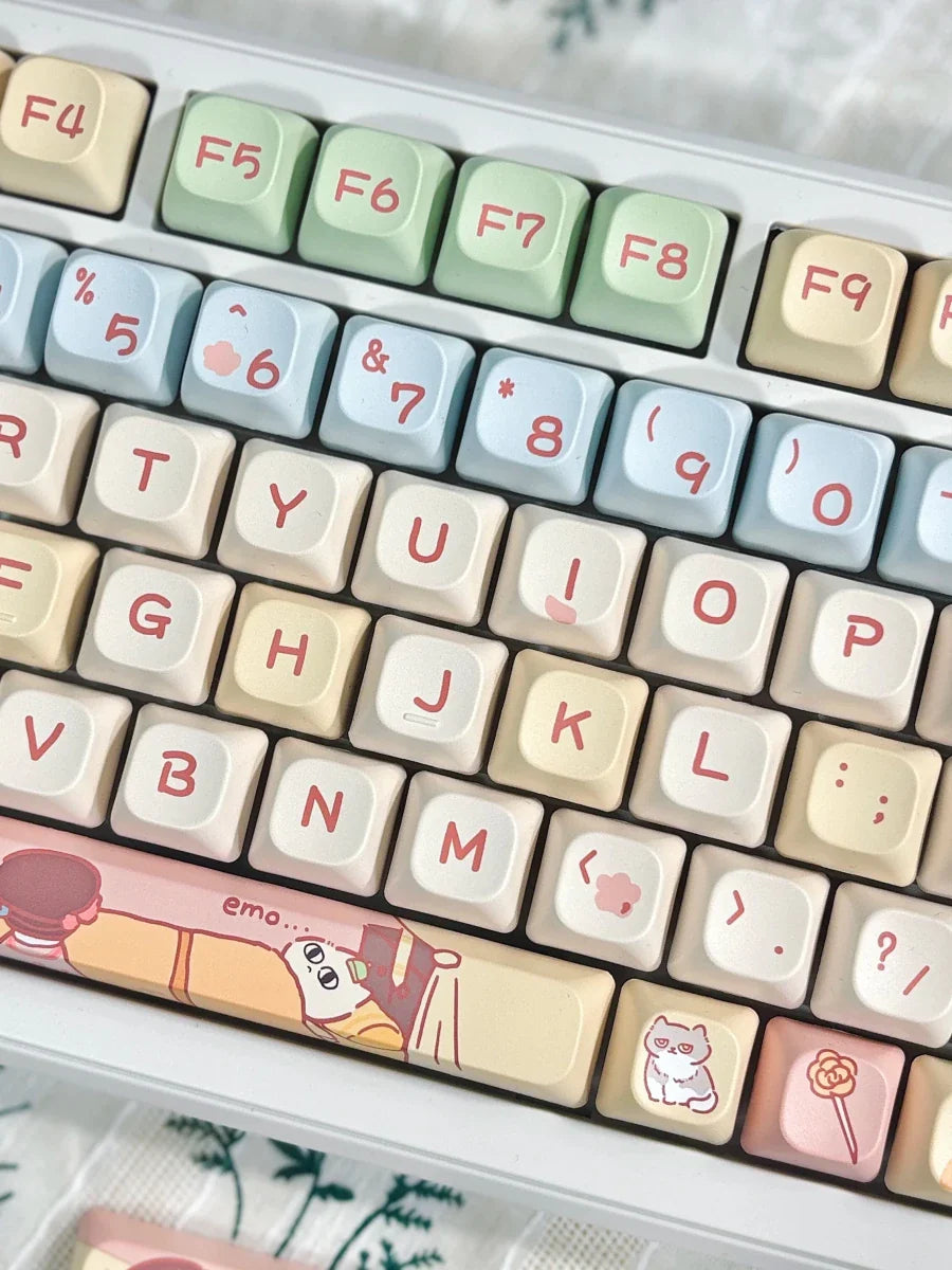 Cute Empress Cat Theme Artisan Keycap Set