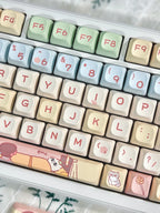 Cute Empress Cat Theme Artisan Keycap Set