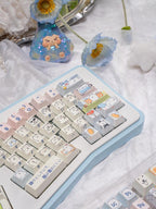 Cute Funny Emote Bear Theme Keycap Set