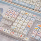 Cute Funny Emote Bear Theme Keycap Set