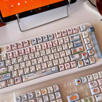 Cute Funny Emote Bear Theme Keycap Set
