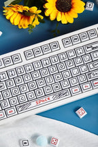 Cute Graffiti Theme PBT XDA Keycap Set