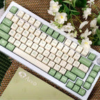 Cute Green Bear-Shaped Keycap Set