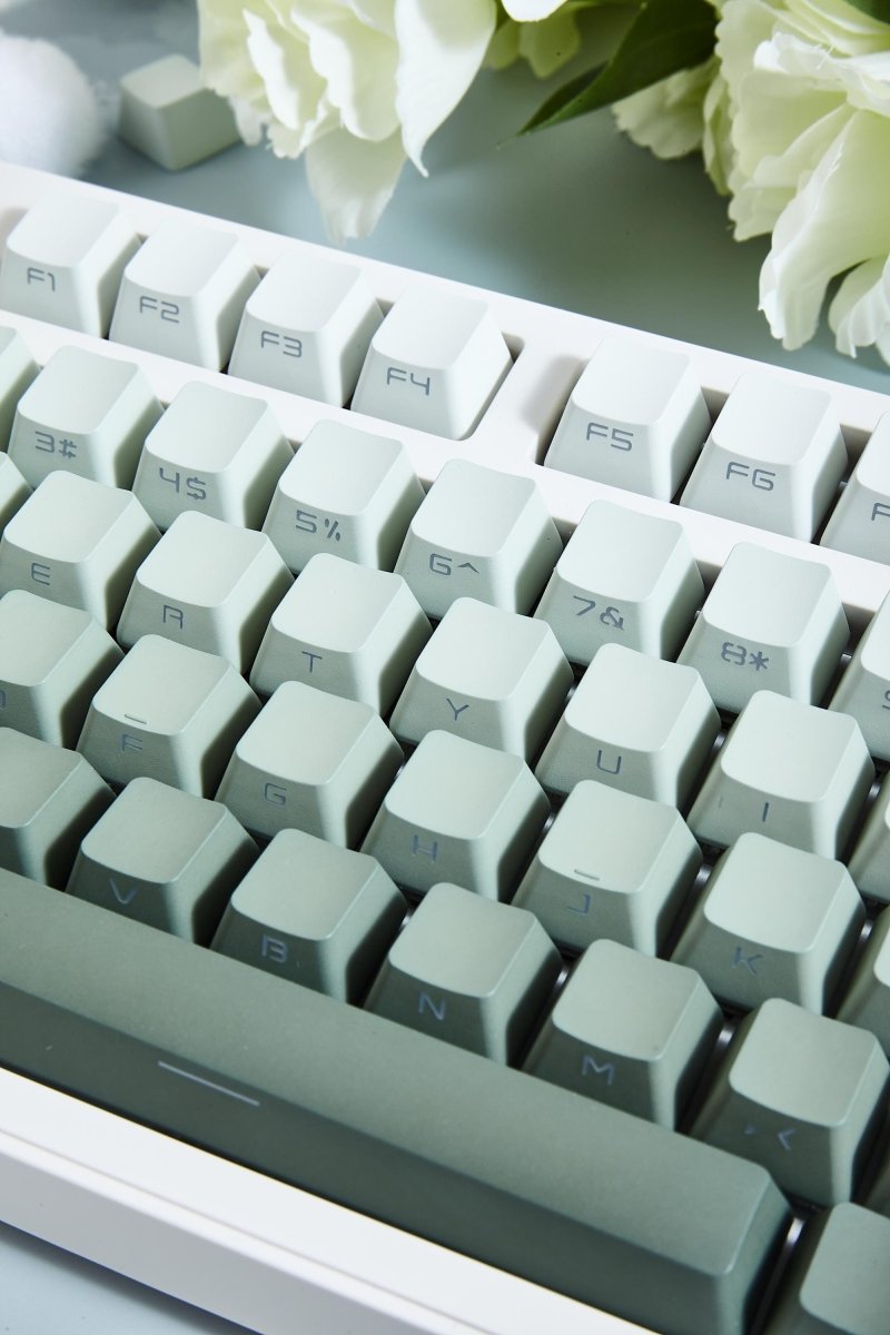 Cute Green Gradient Backlit PBT OEM Keycap Set