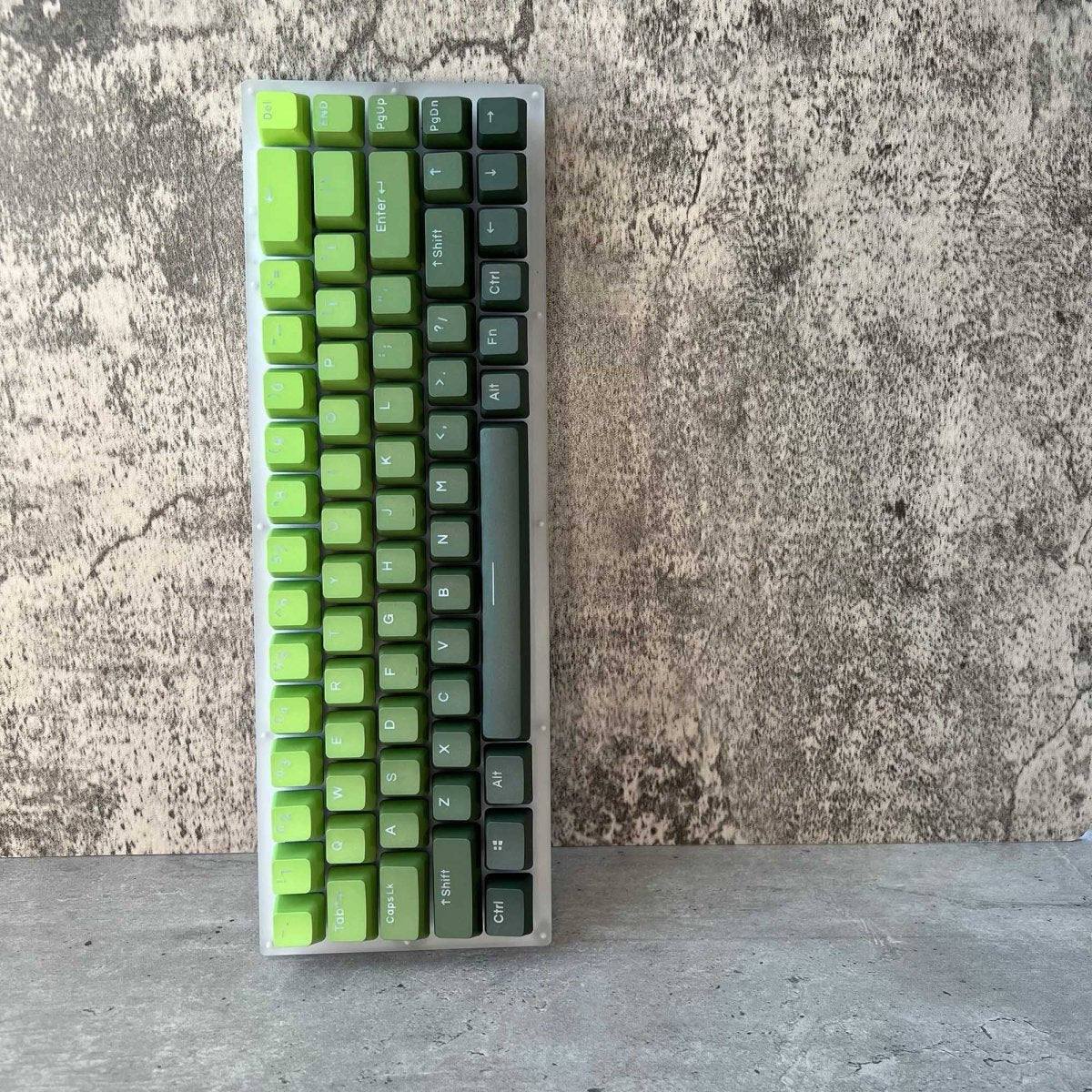 Cute Green Gradient Matcha Backlit Keycap Set
