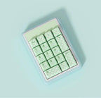 Cute Green Matcha Mint Plaid Keycap Set