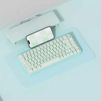 Cute Green Matcha Mint Plaid Keycap Set