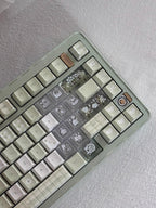 Cute Green Matcha Pastel Artisan Keycap Set