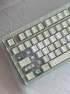 Cute Green Matcha Pastel Artisan Keycap Set