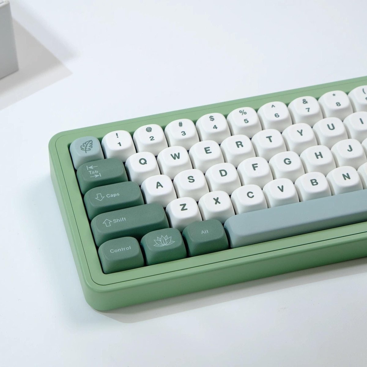 Cute Green Matcha PBT MOA ISO Keycap Set