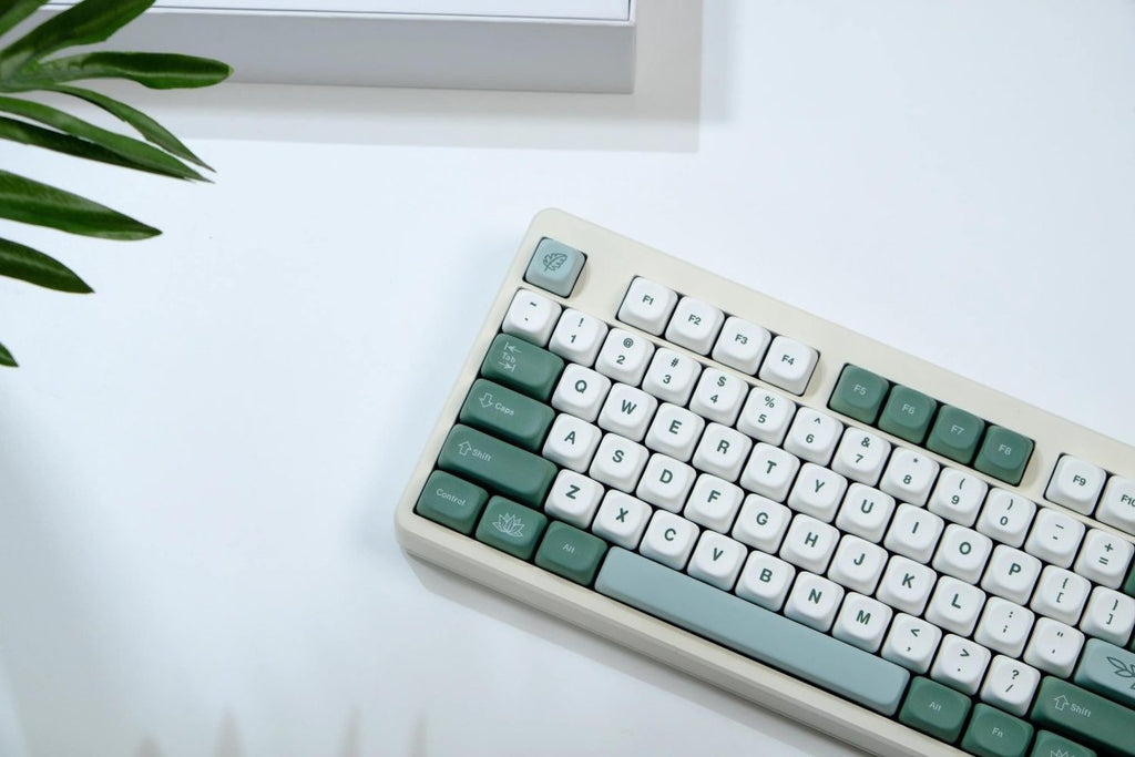 Cute Green Matcha PBT MOA ISO Keycap Set