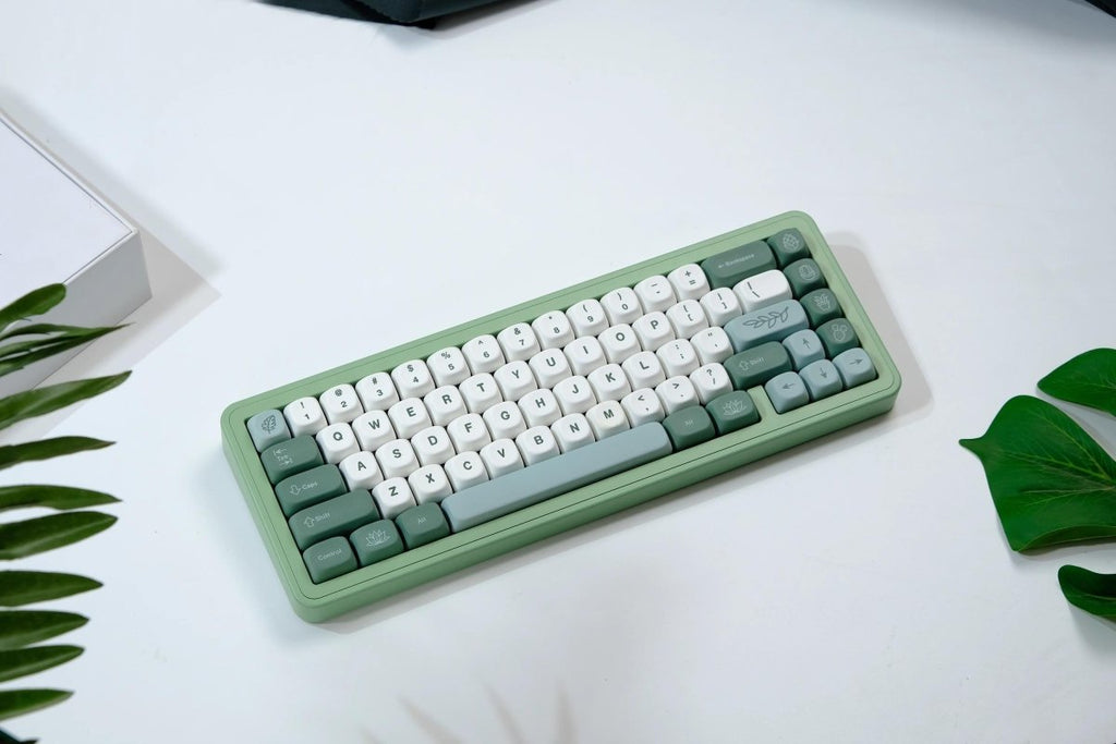 Cute Green Matcha PBT MOA ISO Keycap Set