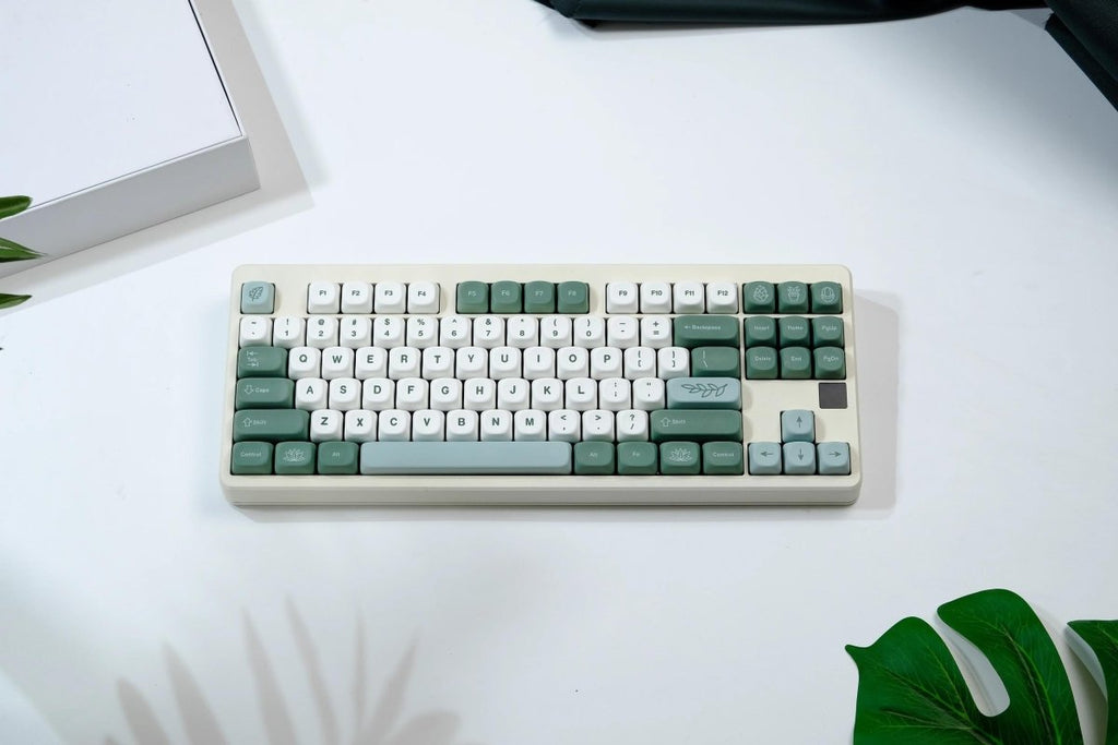 Cute Green Matcha PBT MOA ISO Keycap Set