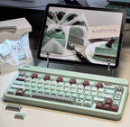 Cute Green Mint Black Chocolate Theme Keycap Set