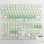 Cute Green Panda Theme Artisan Keycap Set