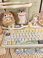 Cute Happy Duck Theme Artisan Keycap Set
