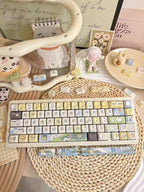 Cute Happy Duck Theme Artisan Keycap Set