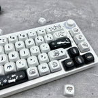 Cute Happy Kitten PBT MOA Keycap Set