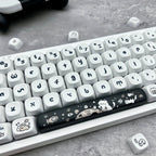 Cute Happy Kitten PBT MOA Keycap Set