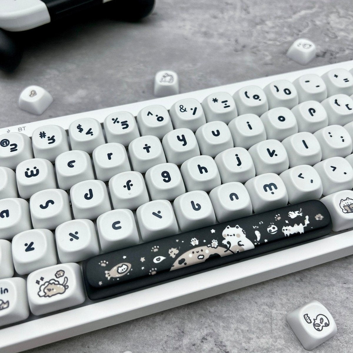 Cute Happy Kitten PBT MOA Keycap Set