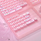 Cute Jelly Cat Theme Pink Keycap Set