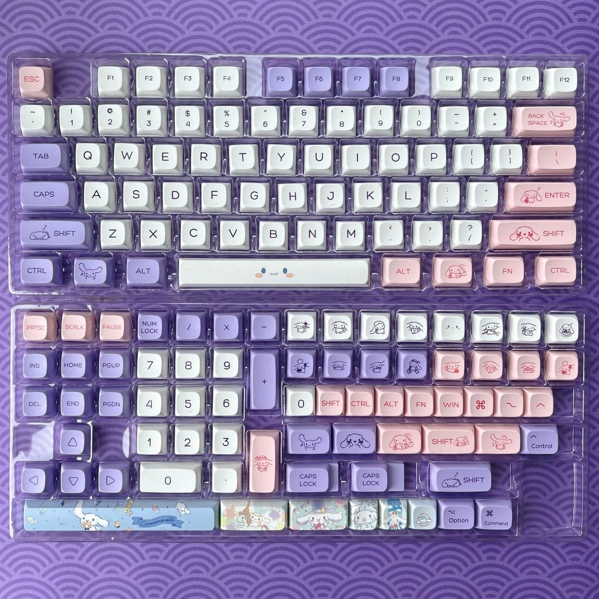 Cute Kawaii Cinnamoroll Theme Keycap Set