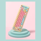 Cute Kitty Puppy Toast Theme Keycap Set