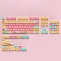 Cute Kitty Puppy Toast Theme Keycap Set