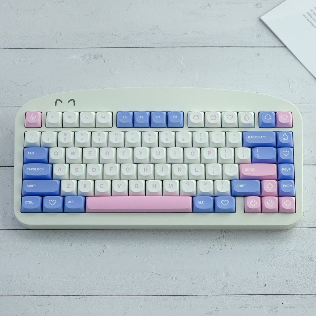 Cute Love Bubble Theme Keycap Set