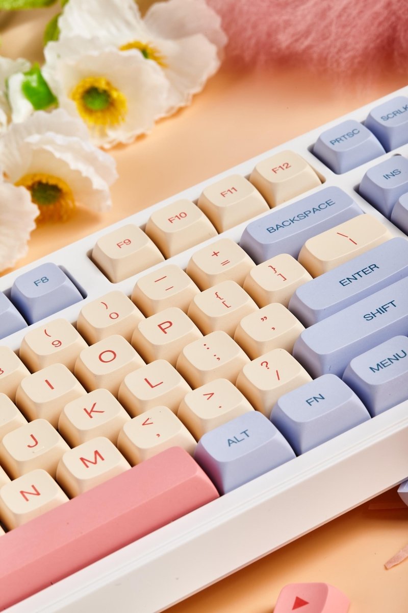 Cute Marsmallow Theme PBT XDA Keycap Set