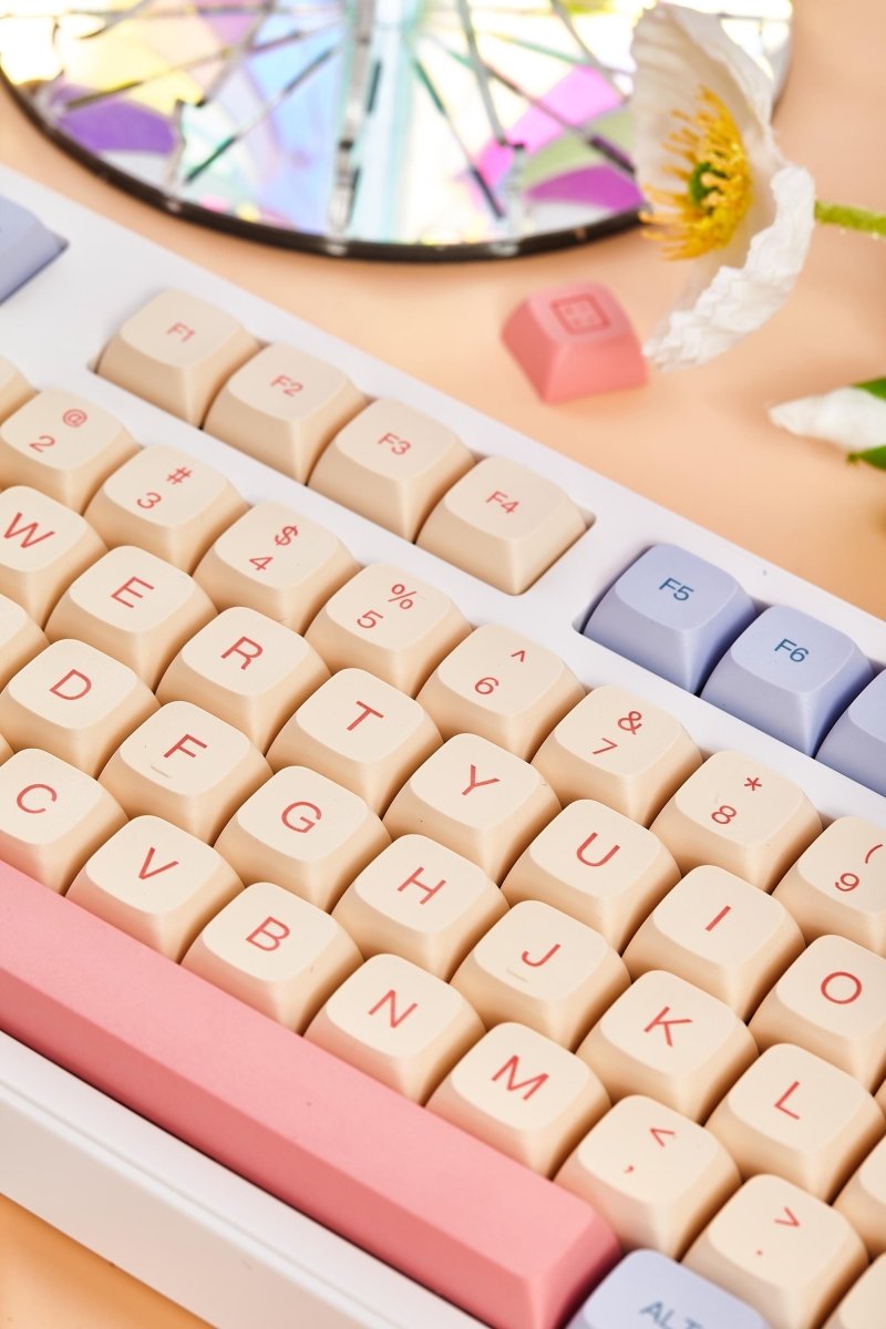 Cute Marsmallow Theme PBT XDA Keycap Set