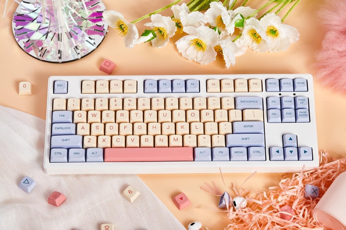 Cute Marsmallow Theme PBT XDA Keycap Set